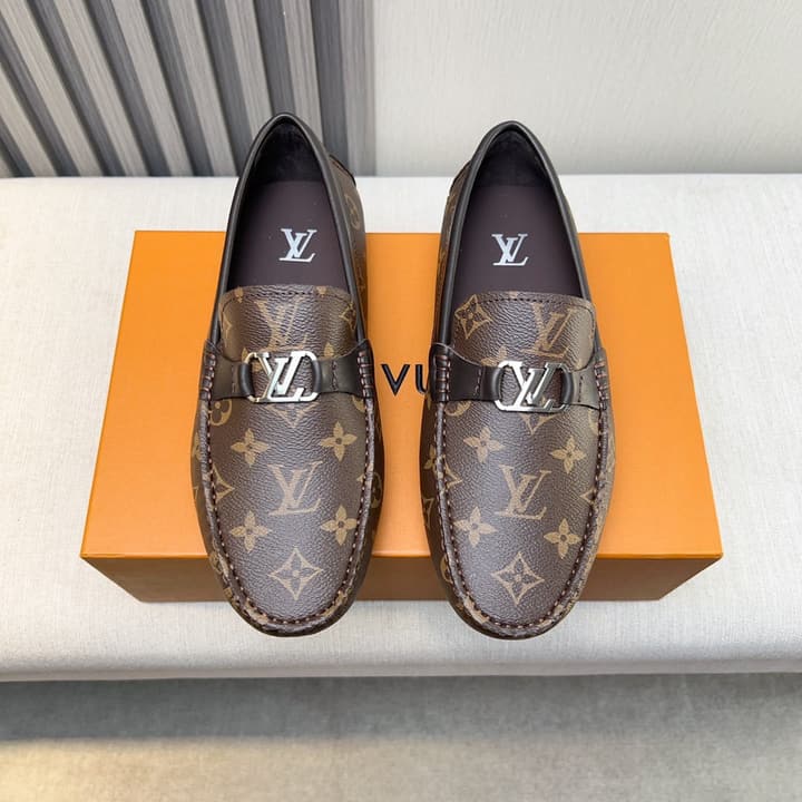 Louis Vuitton Monte Carlo Moccasin Loafers in Black Smooth Leather