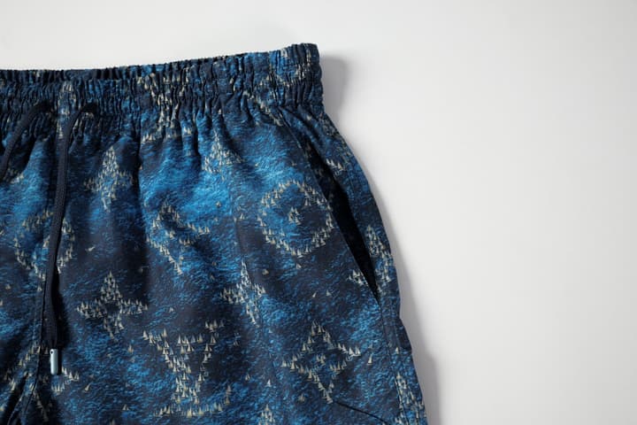 Louis Vuitton Ocean Boat Print Swim Trunks in Ocean Blue