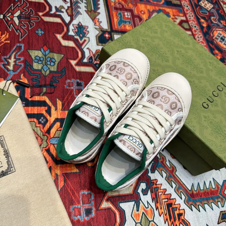 Gucci Kids Footwear – Kids Collection in Beige Plaid Slip-on