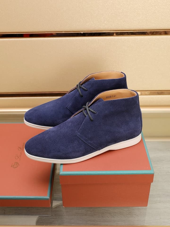 Loro Piana Water-Repellent Suede Moccasin Loafers in Black