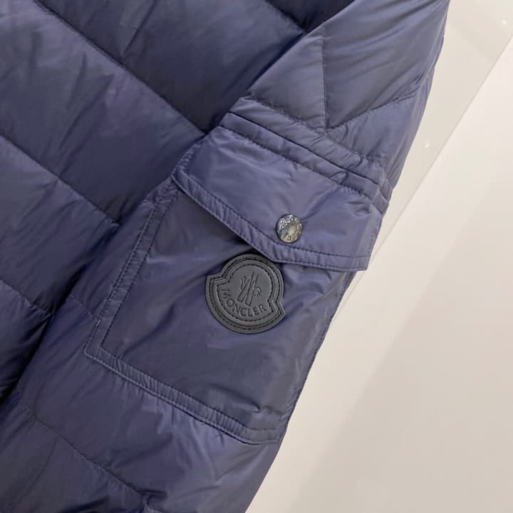 Moncler Men's Hooded Goose Down Jacket – 2025FW in Dark Gray