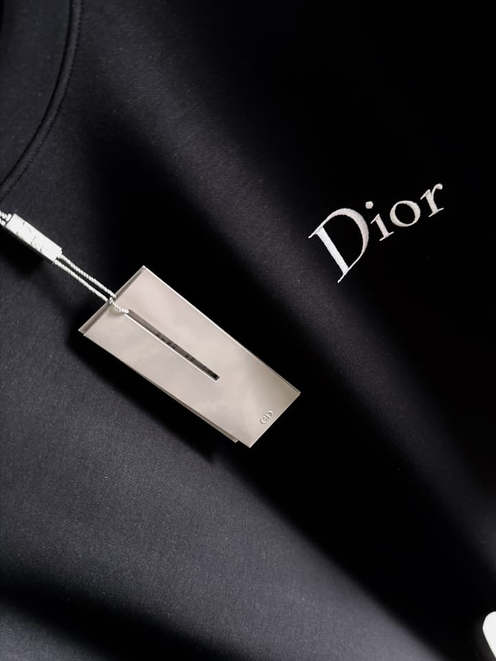 Dior Air Layer Crewneck Sweatshirt – 2025FW in Black Large Logo