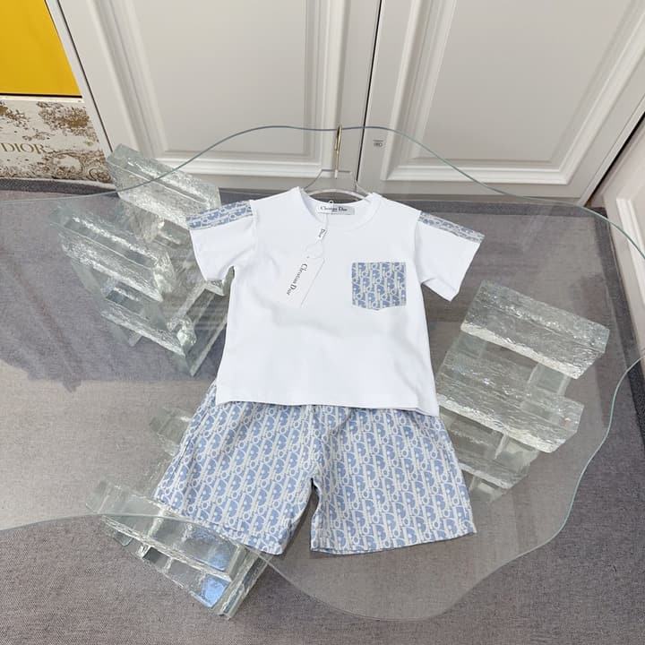 Dior Letter Print Cotton Set – 2026 – Kids Collection