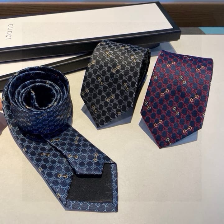 Dior Men's CD Logo Jacquard Tie in Black