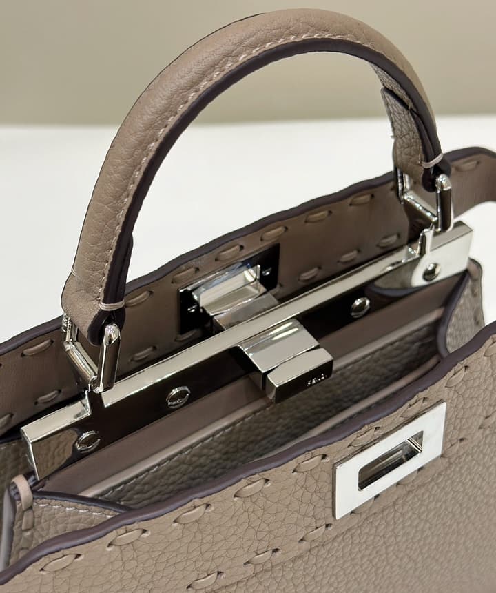 Fendi Peekaboo I See You Petite Satchel in Classic Black