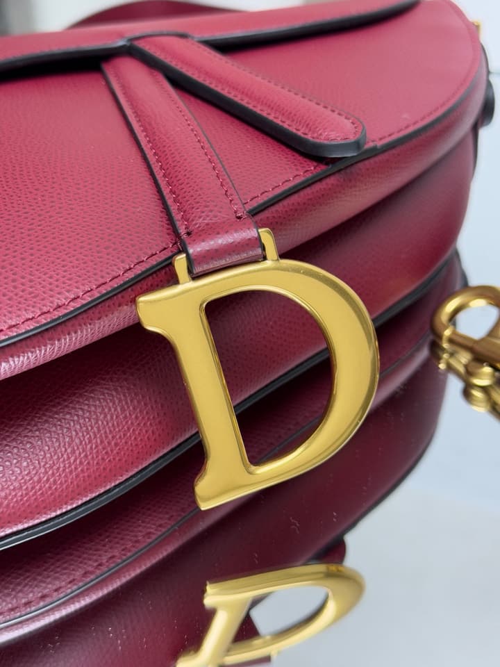 Dior Saddle Bag – Wine Red in Burgundy Red