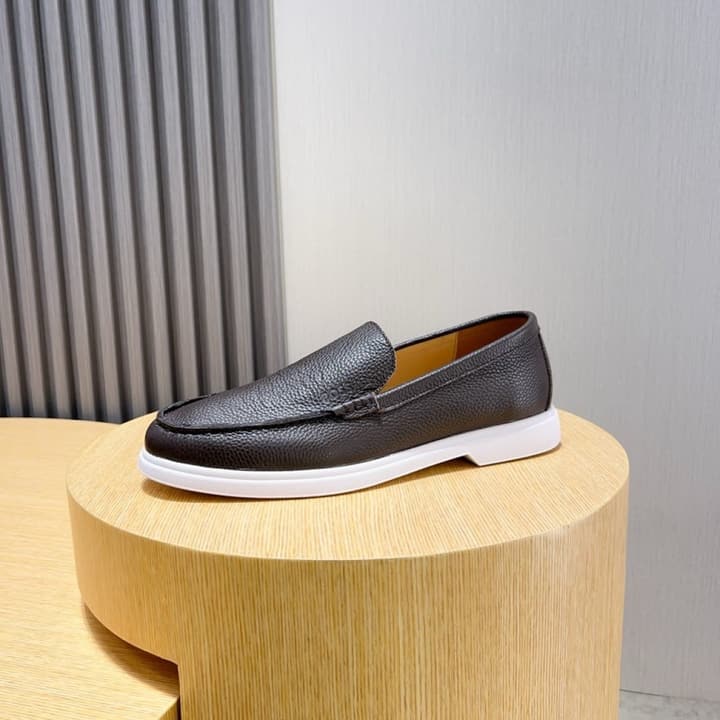 Boss Men's Luxury Leather Loafers in Black Leather