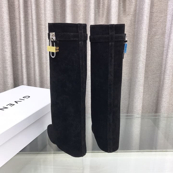 Givenchy Glossy Leather Knee-High Boots
