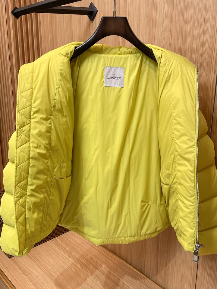 Moncler Stand Collar Embossed Down Jacket – Limited Edition in Black