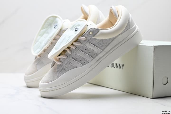 Adidas x Bad Bunny Campus Low-Top Sneakers in Cream Off-white