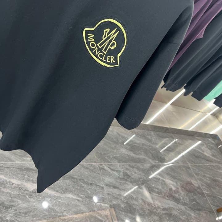 Moncler Patch Embroidery Casual T-Shirt – 2026SS in Black
