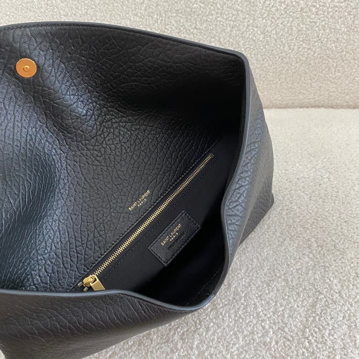Saint Laurent Envelope Clutch Bag in Camel Brown