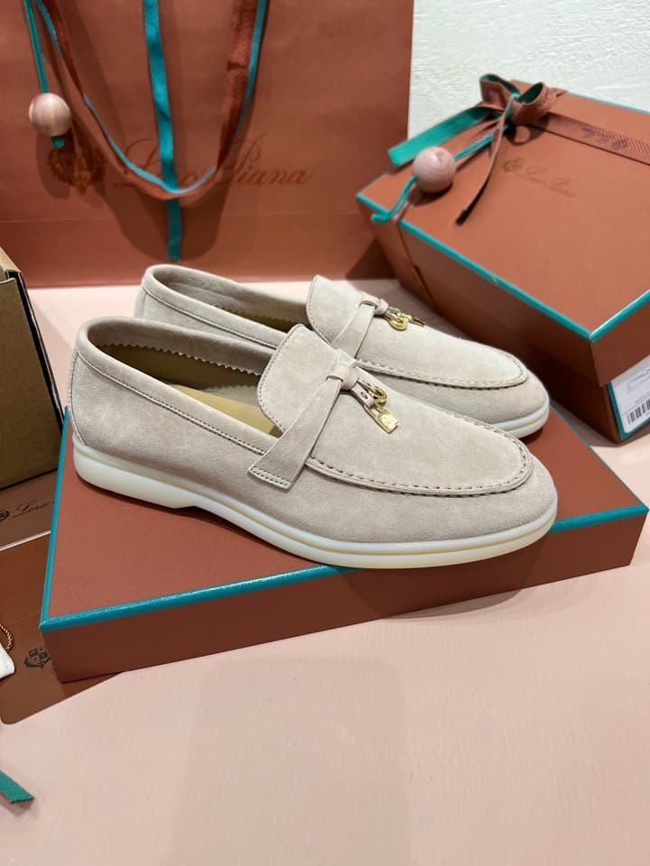 Loro Piana Classic Suede Mules