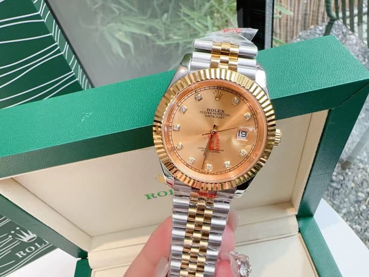 Rolex Datejust 41mm Mechanical Watch in Bronze Gold Dial