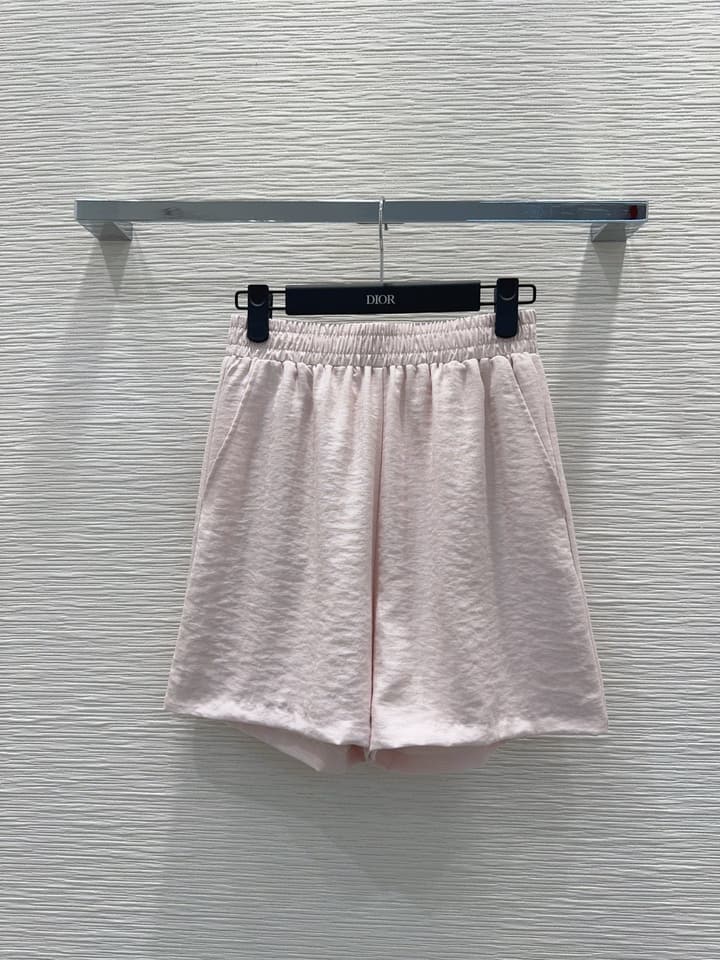 Dior Embroidered Logo Pocket Shirt Set in Pink