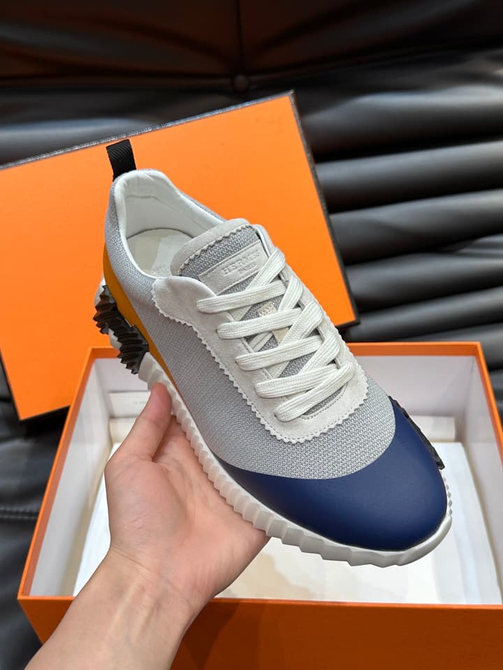 Hermès Bouncing Sneakers in Charcoal