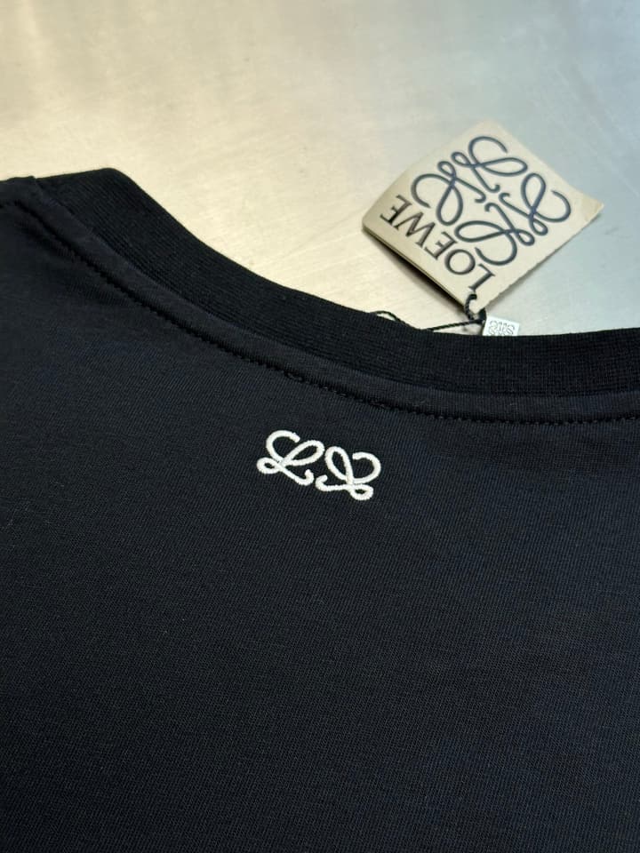 Loewe 1846 Anniversary Ghost Crewneck T-Shirt – Spring/Summer Collection in Black