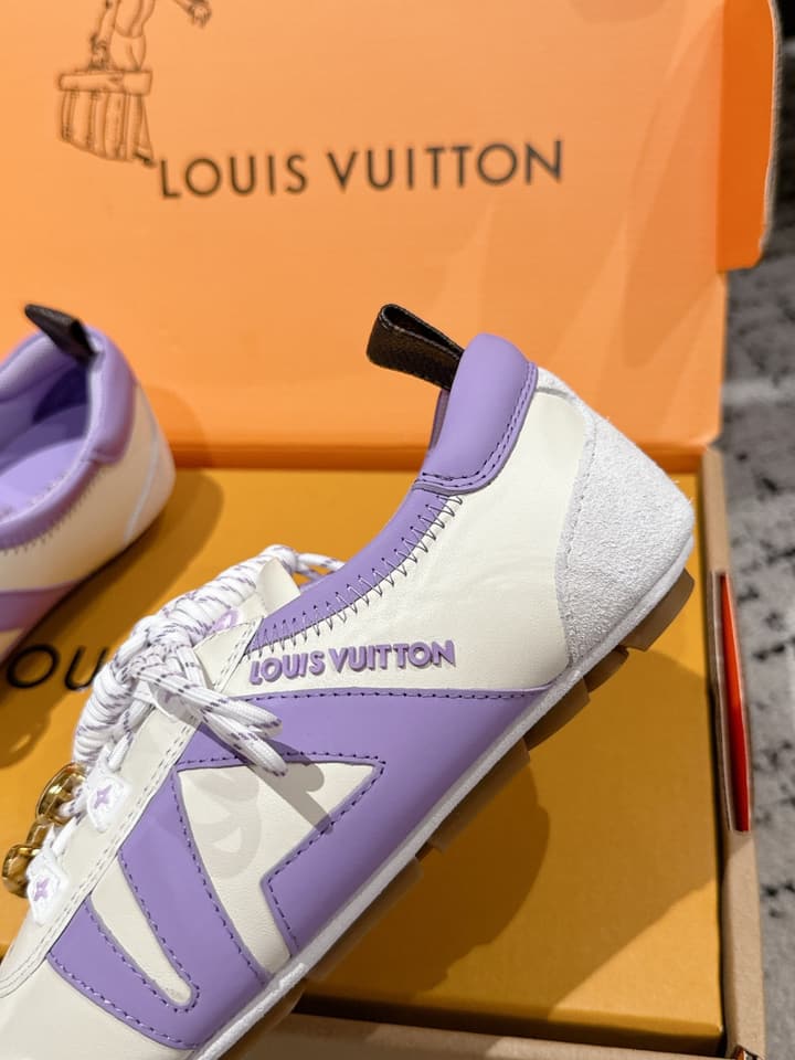 Louis Vuitton Sneakerina Ballet Sneakers – 2025 Collection in Metallic Silver