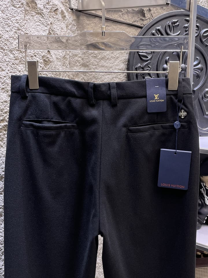 Louis Vuitton Wool Blend Dress Trousers – Autumn/Winter Collection in Black