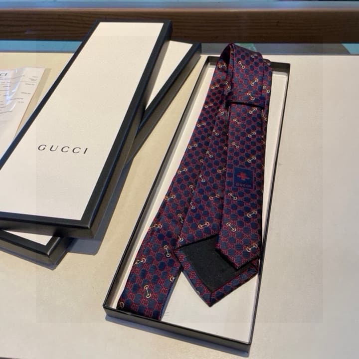 Dior Men's CD Logo Jacquard Tie in Black