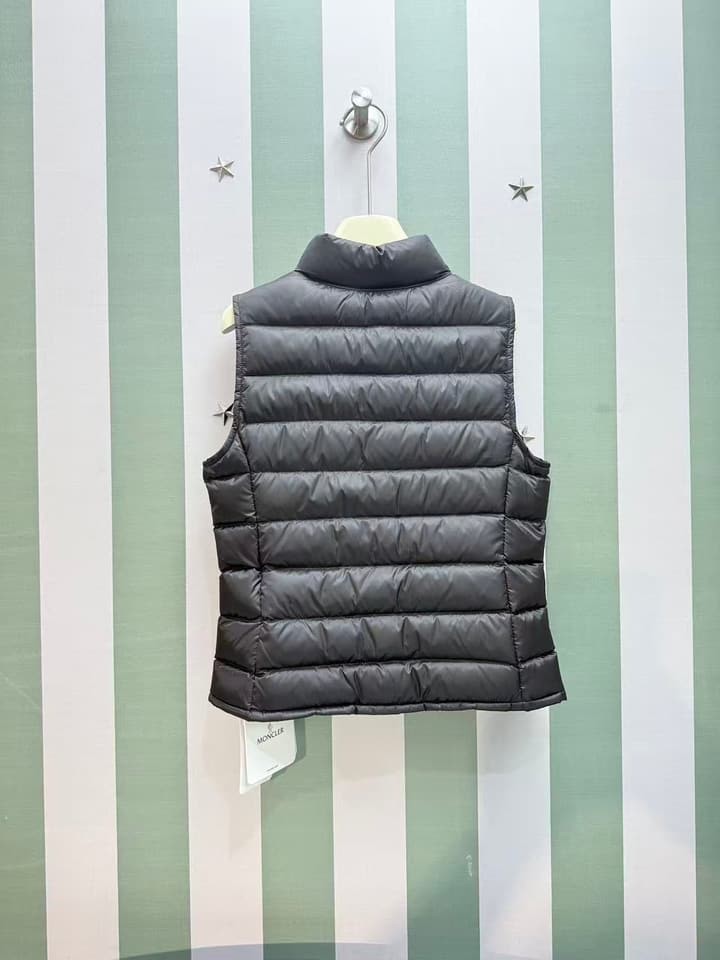 Moncler Kids Puffer Vest – 2025SS in Shiny Dark Gray