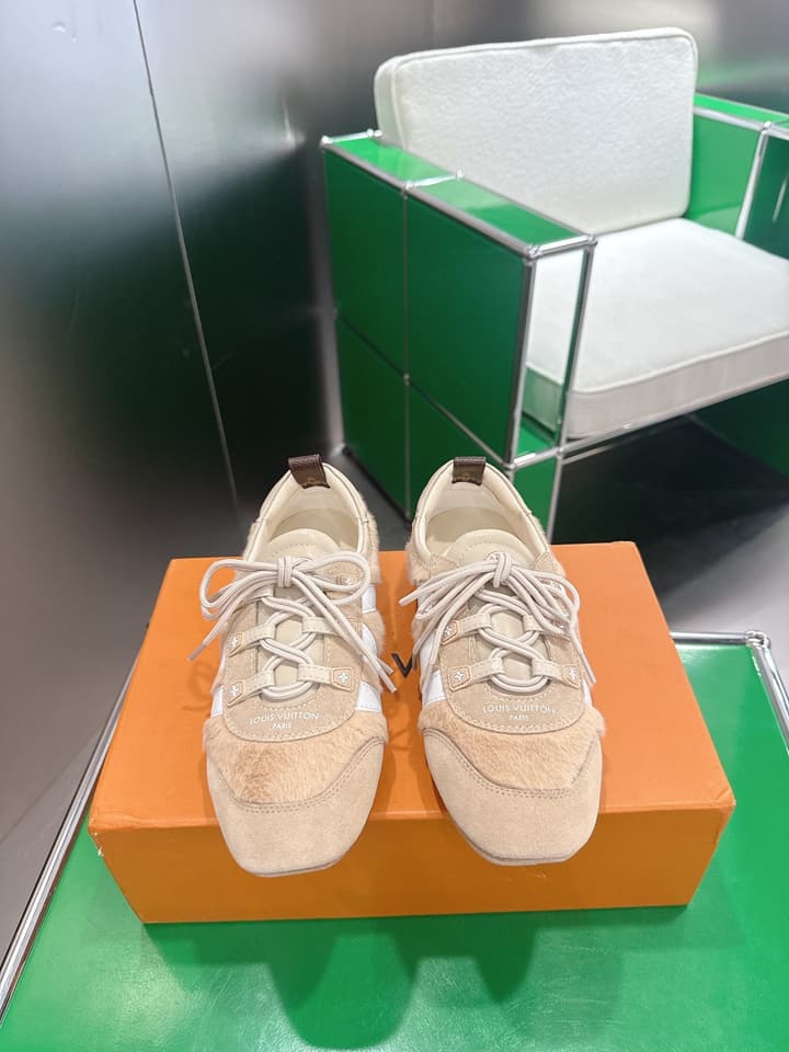 Louis Vuitton Sneakerina Ballet Sneakers in Chocolate Brown