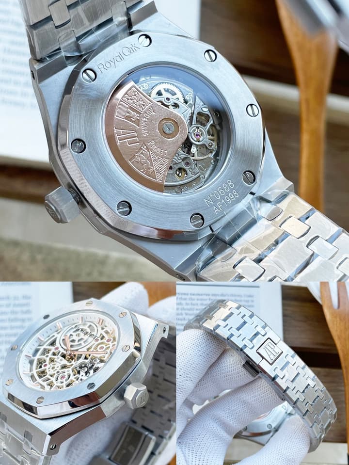 Audemars Piguet Royal Oak Automatic Watch in Beige