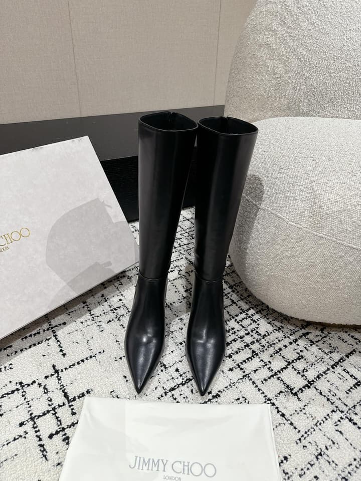 Jimmy Choo Classic Teardrop Heel Ankle Boots