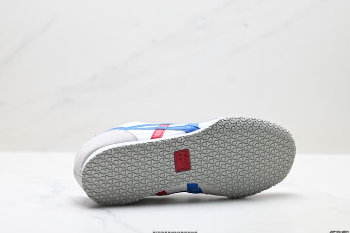 Onitsuka Tiger Serrano Nylon Retro Sneakers in Blue With White Stripes