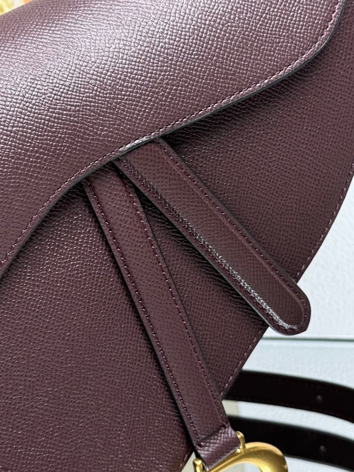 Dior Saddle Bag – Wine Red in Burgundy Red