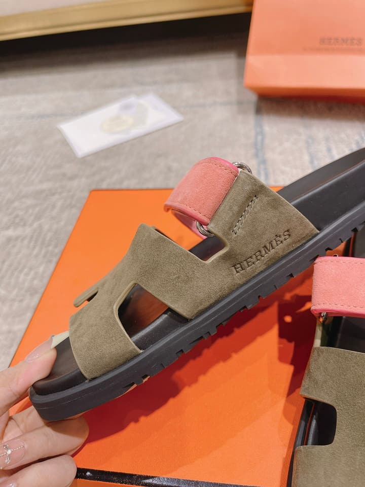 Hermès Chypre Leather Slides – 2023SS