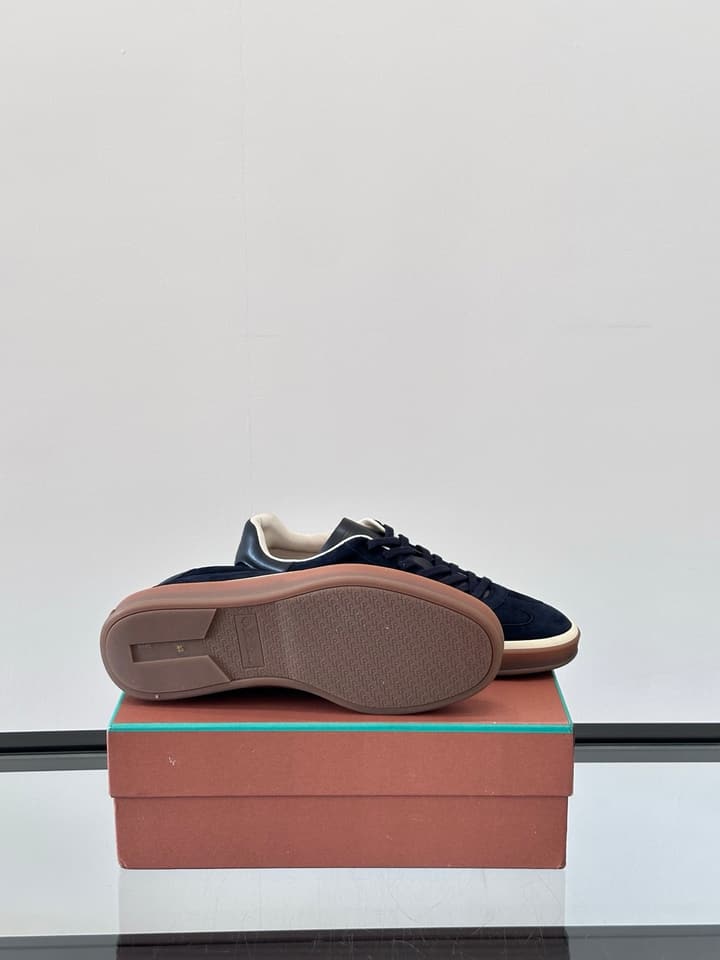Loro Piana WeekendWalk Suede Sneakers in Cream Suede