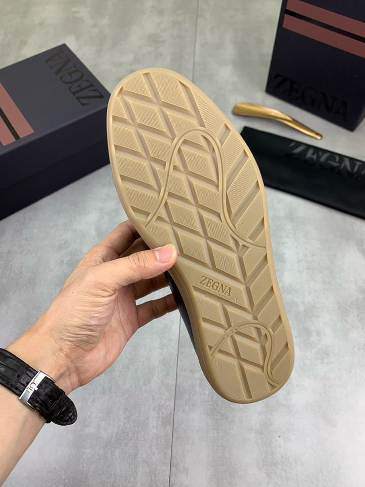 Zegna 232 Suede Calfskin Sneakers