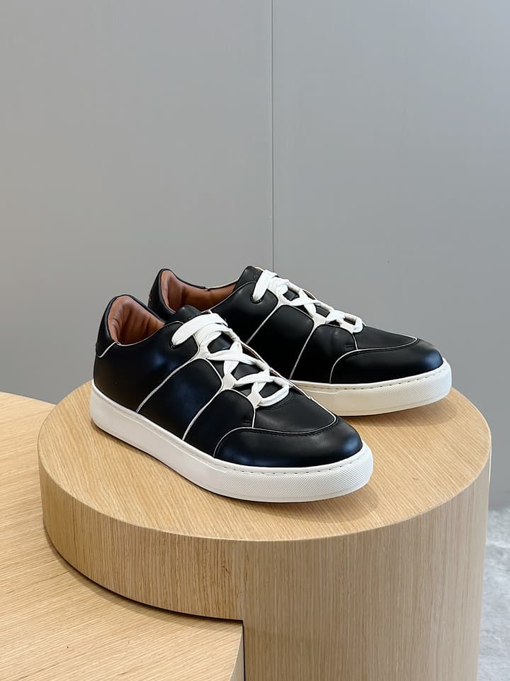 Zegna Tiziano Couture Sneakers in Black With Matching Laces