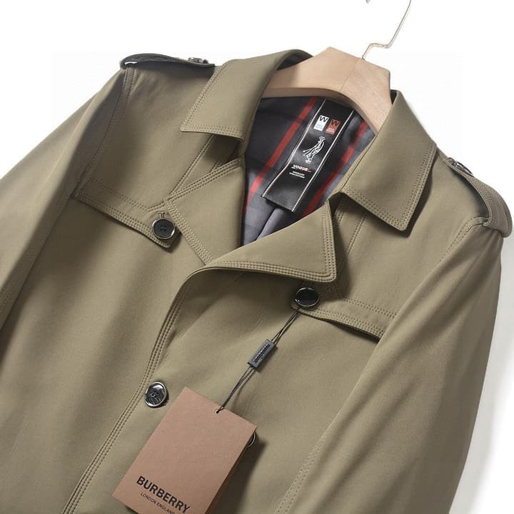 Burberry Long Double-Breasted Trench Coat – 2025FW in Navy Blue