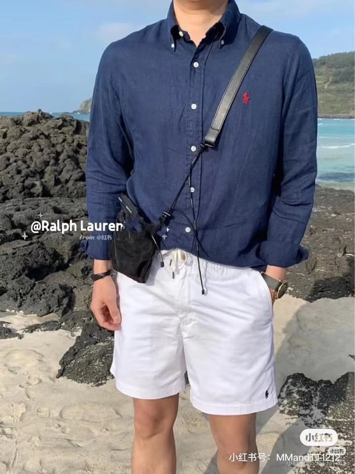 Ralph Lauren Pony Logo Linen Shirt – Spring/Summer Collection in Black