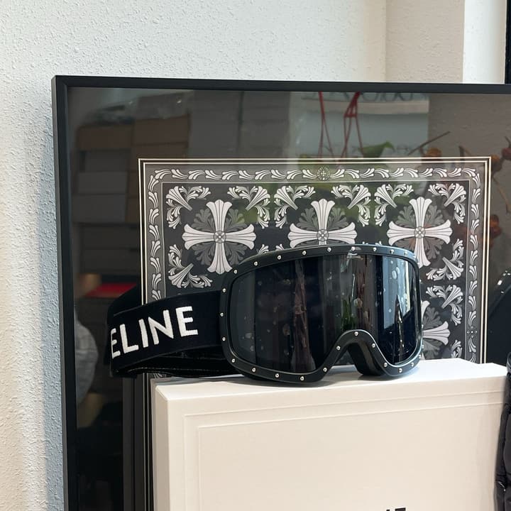 Celine Ski Goggles in All Black Frame