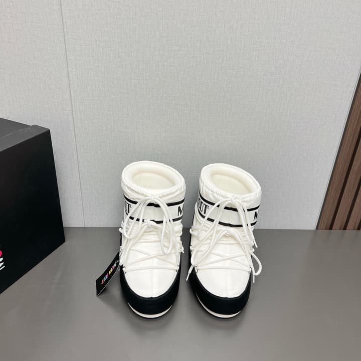 Moon Boot 2024 Autumn/Winter Platform Snow Ankle Boots – 2024FW in All Black
