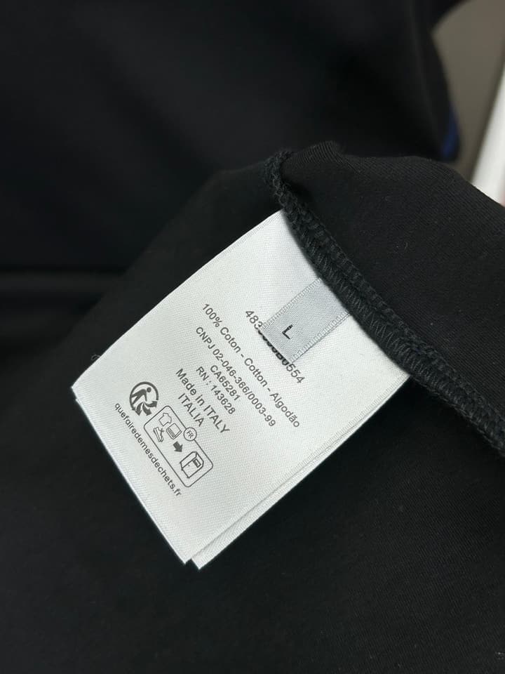 Dior 3D Logo High-Count Cotton T-Shirt – 2026SS in Black With Blue Graffiti Logo