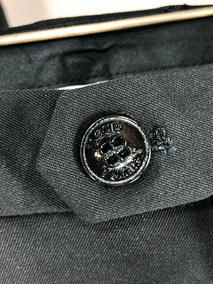 Louis Vuitton Men's Slim Fit Blend Suit Set – Autumn/Winter Collection in Dark Gray