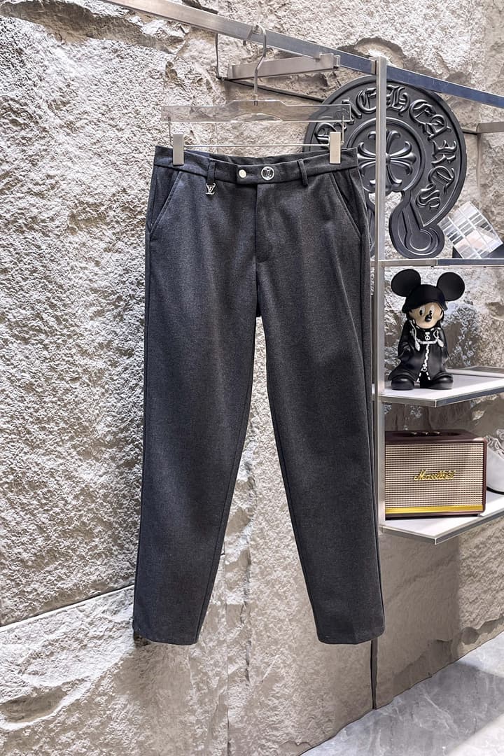 Louis Vuitton Wool Blend Dress Trousers – Autumn/Winter Collection in Black