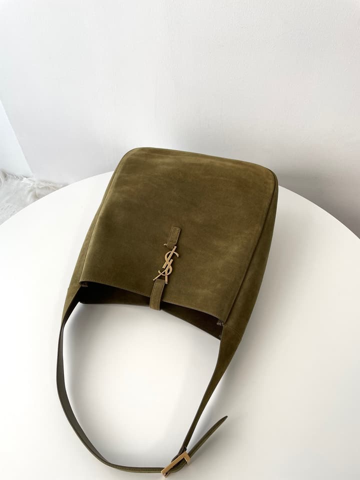 Saint Laurent 5A7 Large Suede Hobo Bag – Autumn/Winter Collection