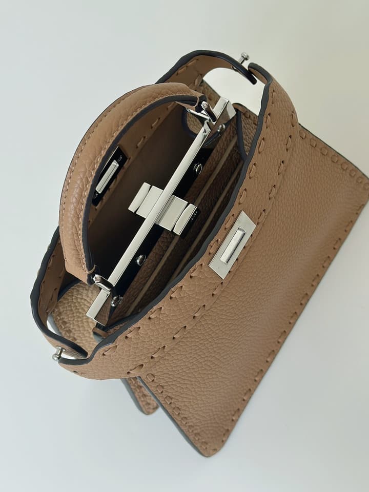 Fendi Peekaboo I See You Petite Satchel in Classic Black