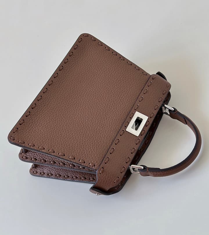 Fendi Peekaboo I See You Petite Satchel in Classic Black