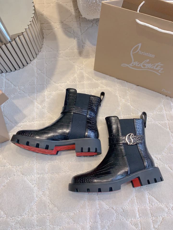 Christian Louboutin Chelsea Platform Ankle Boots