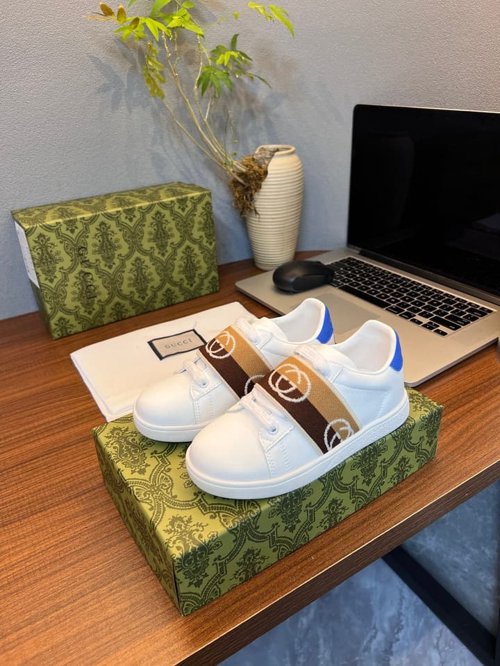 Gucci Kids Sheepskin-Lined Sneakers – Kids Collection