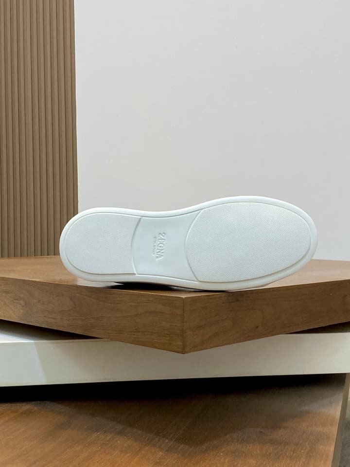 Ermenegildo Zegna Triple Stitch Sneakers in Black