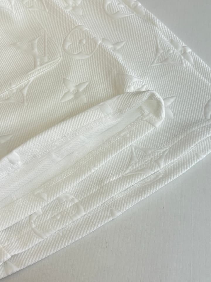 Louis Vuitton Monogram Embossed Jacquard Shorts in Black