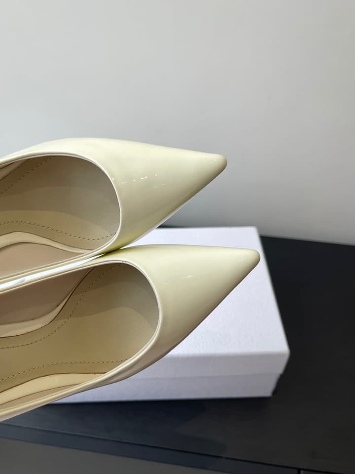 Dior Pointed High-Heel Pumps – 25SS Spring/Summer Collection in Patent Burgundy