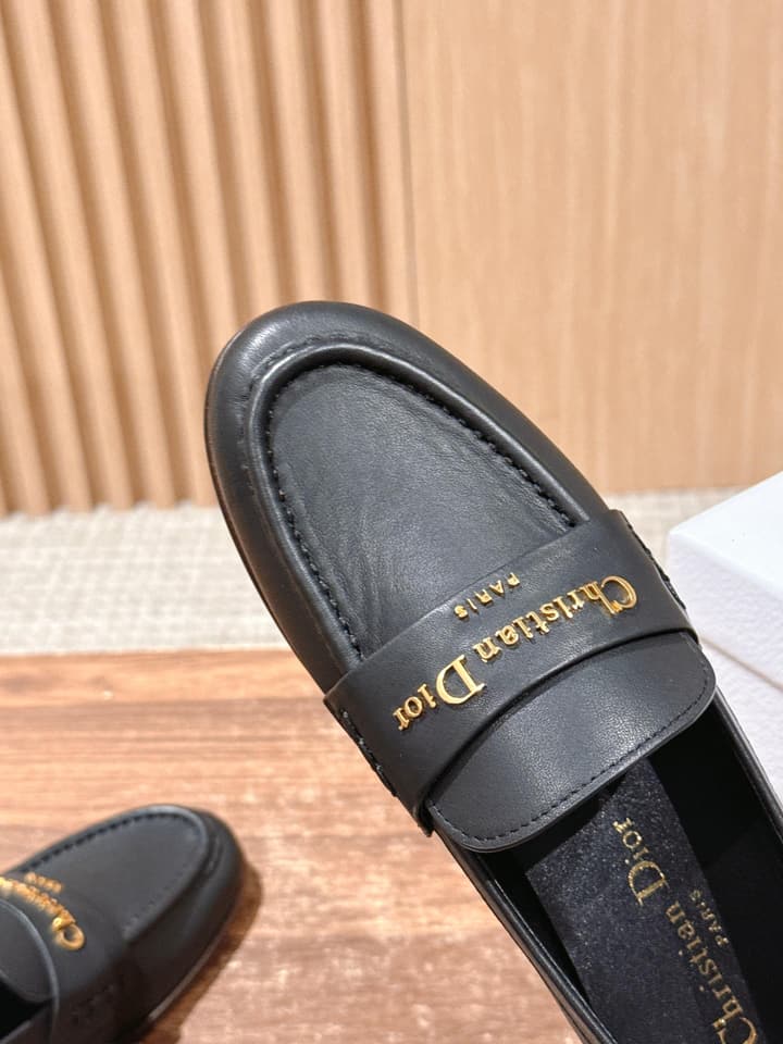 Dior My Dior Calfskin Slingback Heels – 2025SS in Black Leather